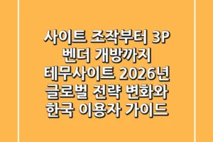 “사이트 조작부터 3P 벤더 개방까지”, 테무사이트 2026년 글로벌 전략 변화와 한국 이용자 가이드