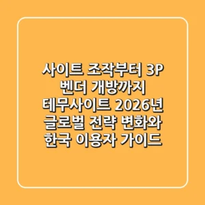 "사이트 조작부터 3P 벤더 개방까지", 테무사이트 2026년 글로벌 전략 변화와 한국 이용자 가이드